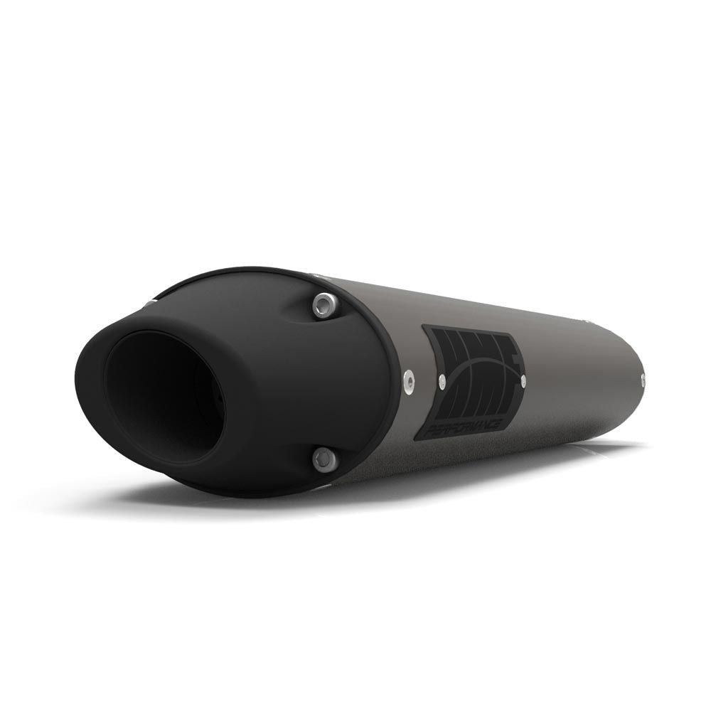 HMF Muffler Polaris Outlaw 525 IRS 07-11 Gun Metal Performance Slip On Exhaust Blackout Euro End Cap