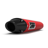 HMF Muffler Polaris Outlaw 450/525: SRA 08-10 Red Performance Slip On Exhaust Black Euro End Cap