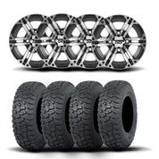 ITP SS212 14" Machined Black Wheels And Terra Hook Tires [28x9-14]