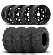 ITP Delta Steel 12" Wheels And Mud Lite II Tires [26x9-12]