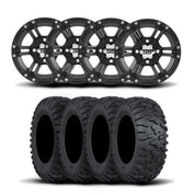 ITP SS212 14" Matte Black Wheels And Terra Claw Tires [27x11R-14]