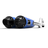HMF Muffler Polaris RZR XP/4 1000 15-23 Blue Performance Dual Full System Exhaust Black Euro End Cap