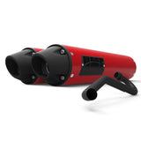 HMF Muffler Polaris RZR XP/4 1000 15-23 Red Performance Dual Full System Exhaust Blackout Euro End Cap
