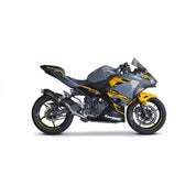 Two Brothers Racing S1R Black Series Carbon Fiber Full Exhaust System For Kawasaki Ninja 400 EX400 2018-2019 005-5060107-S1B