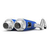 HMF Muffler Polaris RZR S 1000/General 15-24 Blue Performance Dual Full System Exhaust Turn Down End Cap