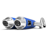 HMF Muffler Polaris RZR S 1000/General 15-24 Blue Performance Dual Full System Exhaust Euro End Cap