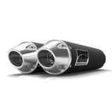 HMF Muffler Polaris RZR XP/4 Turbo/S 16-21 Ceratoke Black Performance Dual Slip On Exhaust Euro End Cap