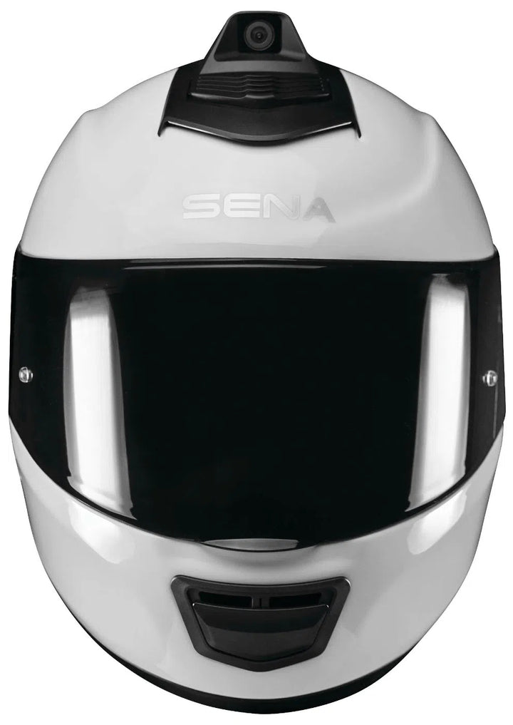 SENA Momentum Pro Dual Bluetooth Camera Helmet Glossy White XS MO-PRO-GW-XS-01