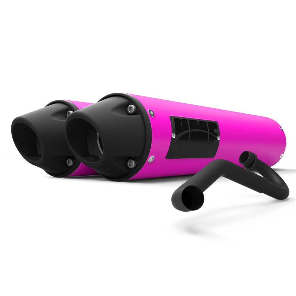 HMF Muffler Polaris RZR RS1 18-22 Black Performance Dual Full System Exhaust