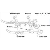 Mid Rail STD Idler Wheels Kit BOMBARDIER/SKI-DOO MX Z 600/800 X HO SDI 2006-2008