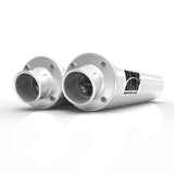 HMF Muffler Polaris RZR Pro XP 20-24 Brushed Performance Dual Slip On Exhaust Turn Down End Cap