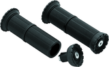 Kuryakyn Satin Black Riot Universal Grips 7/8in 3587