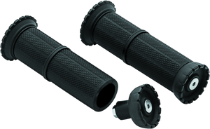 Kuryakyn Satin Black Riot Universal Grips 7/8in 3587
