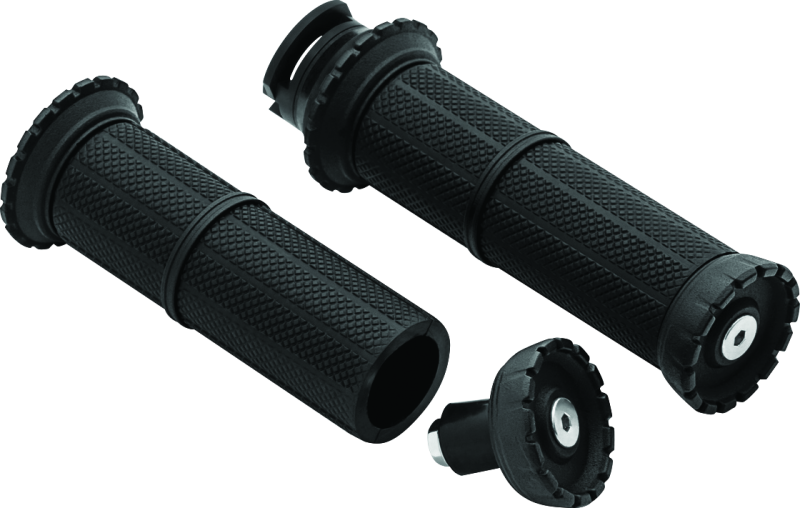 Kuryakyn Satin Black Riot Grips 3589