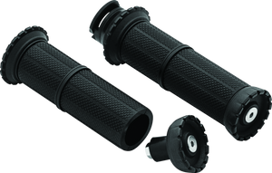 Kuryakyn Satin Black Riot Grips 3589