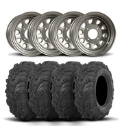 ITP Delta Steel 12" Wheels And Mud Lite II Tires [26x11-12]