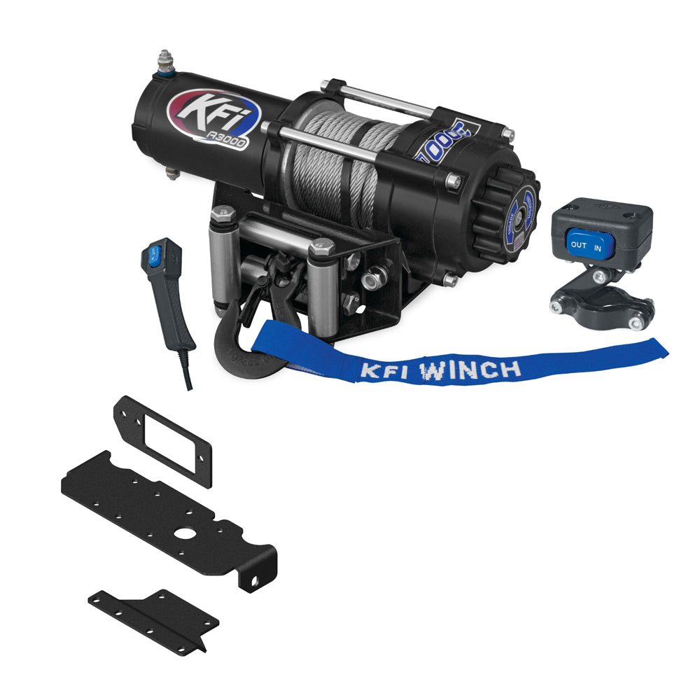 KFI 3000 lb Winch And Optional Mount
