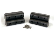 Caliber Bunkwrap End Cap Acc. Kit - 2X6 - Black - 4 Pk. W/ Hardware 23053-BK