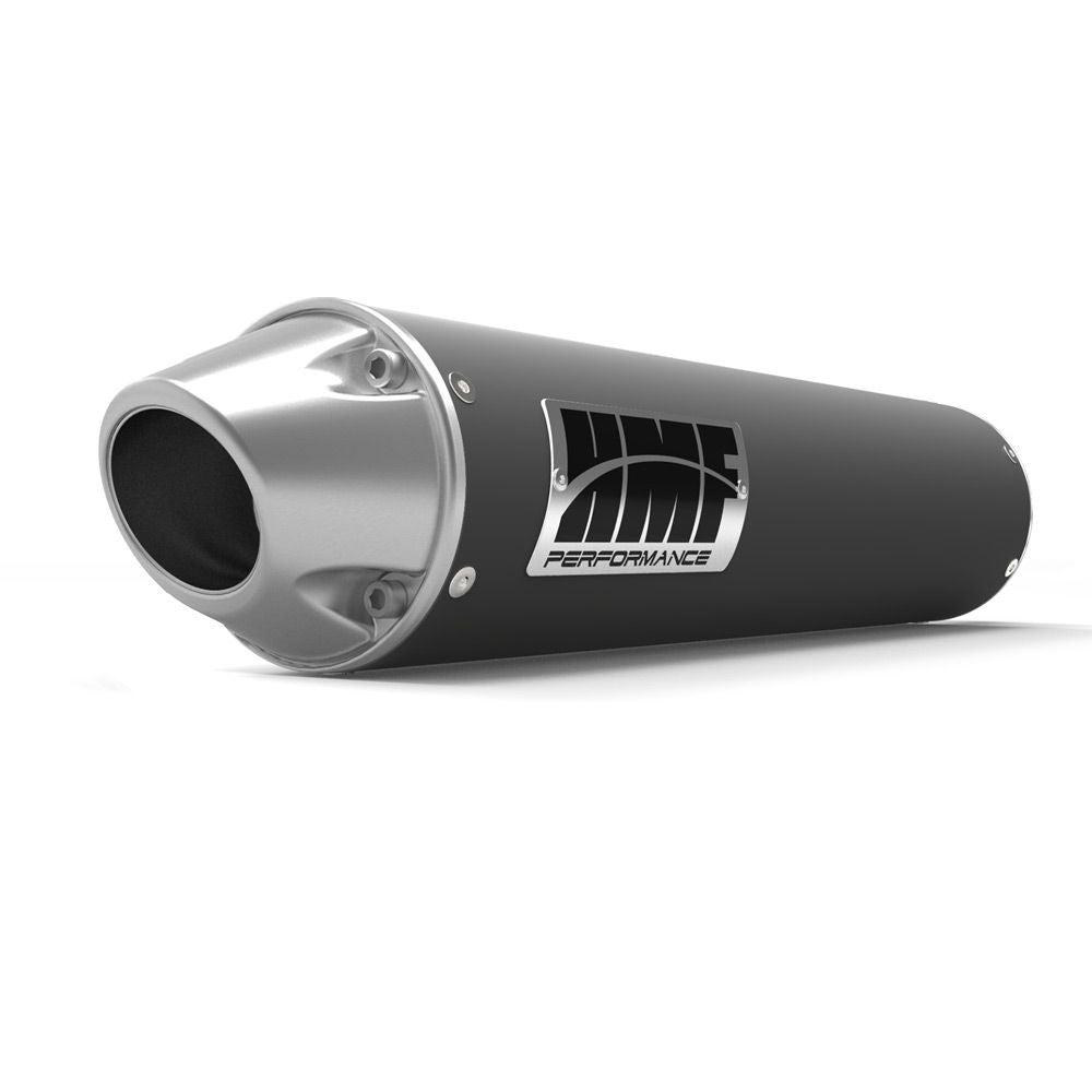 HMF Muffler Suzuki King Quad 700/750 05-23 Gun Metal Performance Slip On Exhaust Euro End Cap