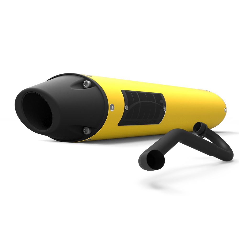 HMF Muffler Suzuki LT-R 450 06-09 Yellow Performance MX Full System Exhaust Blackout Euro End Cap