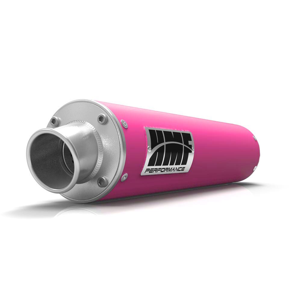 HMF Muffler Kawasaki KFX 400 03-14 Pink Performance Slip On Exhaust Turn Down End Cap