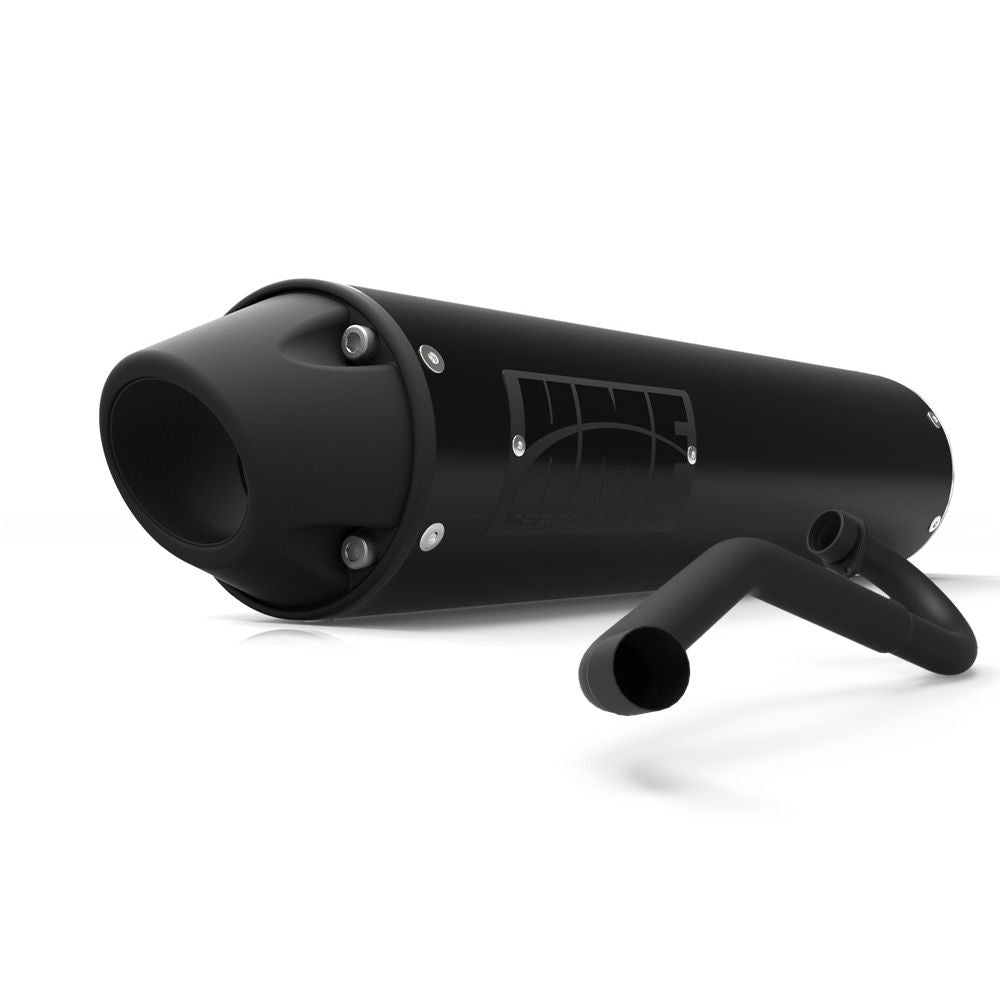 Silenciador HMF Kawasaki KFX 400 03-14 Negro Rendimiento Sistema completo Escape Blackout Tapa de extremo europea