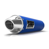 HMF Muffler Suzuki LTZ 250 04-09 Candy Blue Performance Slip On Exhaust Euro End Cap