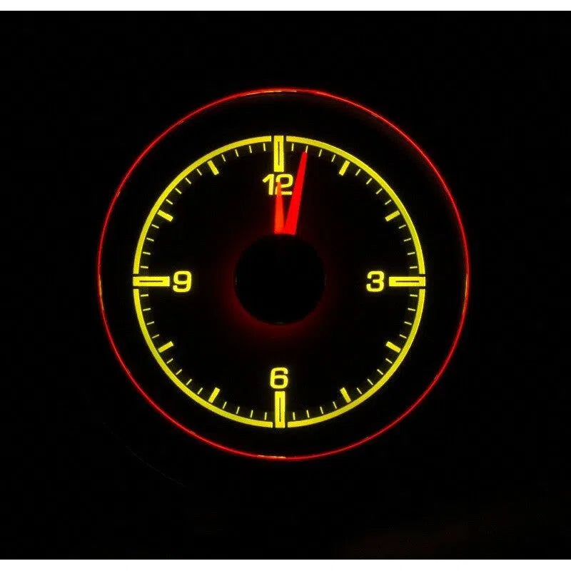 Dakota Digital 1955-56 Chevy Car Analog Clock Gauge for HDX Kit Black HLC-55C-K