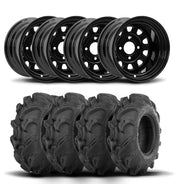 ITP Delta Steel 12" Wheels And Mega Mayhem Tires [27x9-12]
