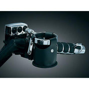 KURYAKYN UNIVERSAL DRINK RING WITH BEVERAGE CARRIER FOR HARLEY PERCH MOUNTS 1500