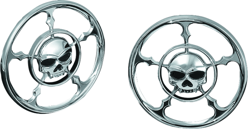 Kuryakyn Chrome Zombie Speaker Grills 3787