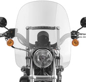 National Cycle Clear Spartan Quick Release Windshield With Mount Kit, Straight Forks