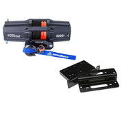 Viper V2 UTV Winch Kit 4500 lb Standard Spool With 40 Feet Black Synthetic Rope With Mount For Kawasaki Teryx 750 2008-2013