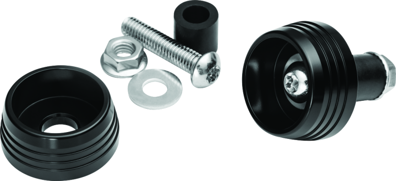 Kuryakyn Black Lodestar Axle Sliders 3804
