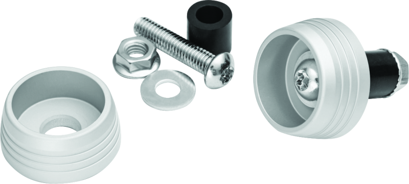 Kuryakyn Silver Lodestar Axle Sliders 3807