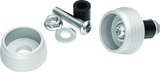Kuryakyn Silver Lodestar Axle Sliders 3807