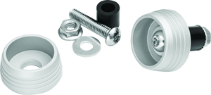 Kuryakyn Silver Lodestar Axle Sliders 3807