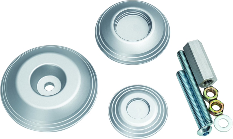 Kuryakyn Silver Lodestar Rear Axle Sliders 3808