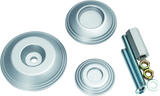 Kuryakyn Silver Lodestar Rear Axle Sliders 3808