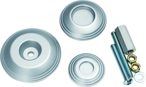 Kuryakyn Silver Lodestar Rear Axle Sliders 3808