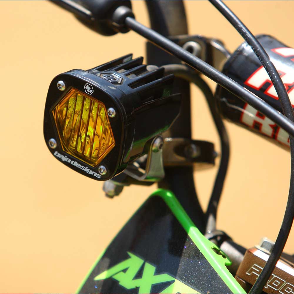 Baja Designs Auxiliary LED Light Pod Each S1 Series Wide Cornering Pattern Baja Amber Lens Universal 387003