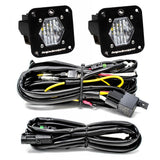 Baja Designs Reverse LED Light Pod Each Black Flush Mount S1 Series Wide Cornering Pattern Clear Lens Universal 387808