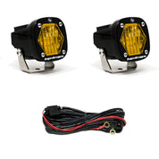 Baja Designs Auxiliary LED Light Pod Pair S1 Series Wide Cornering Pattern Baja Amber Lens Universal 387815