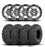 ITP SS212 14" Machined Black Wheels And Mud Lite Tires [28x10-14]