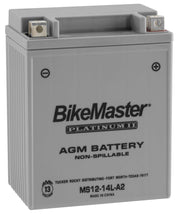 BikeMaster AGM 12V Platinum Battery For Bimota YB10 Dieci/Biposto 1992-1995 Grey