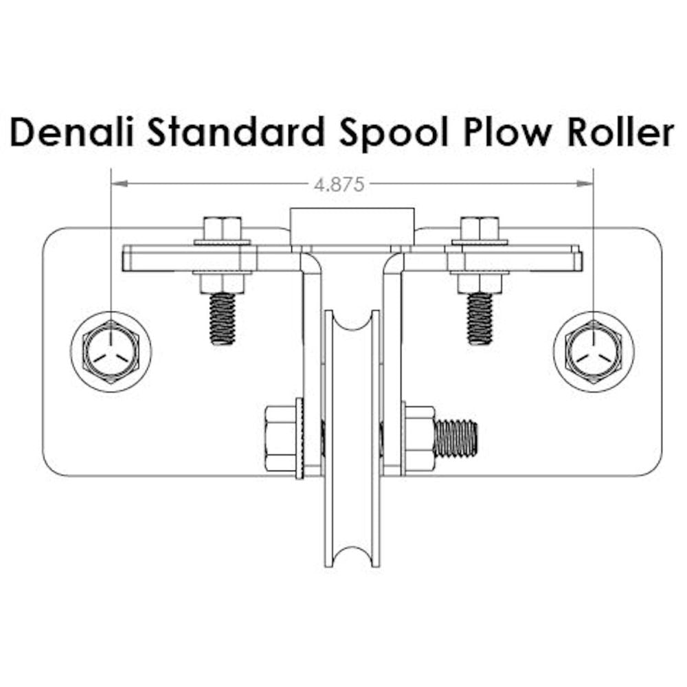 DENALI Plow Pulley Fairlead for Winches with 3" x 4.875" Bolt Pattern MA11212