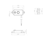 Baja Designs LED Dome Light Each With Switch Clear Lens Universal 398051