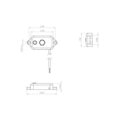 Baja Designs LED Dome Light Each With Switch Baja Amber Lens Universal 398057