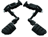 Kuryakyn Gloss Black Ergo III Adjustable Mount With Trident Dually ISO Pegs