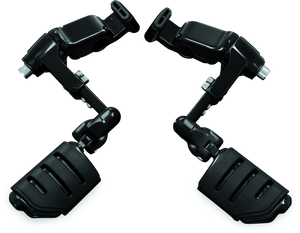 Kuryakyn Gloss Black Ergo III Adjustable Mount With Trident Dually ISO Pegs